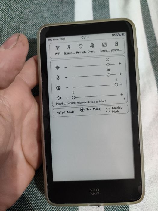 E-reader Moaan InkPalm 5 Mini - 5.2 inch, Android, 32GB (Alb/Verde)