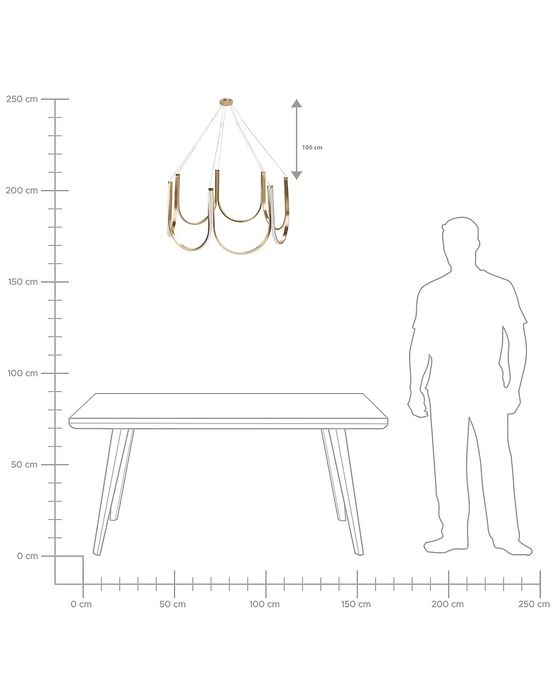 Candelabru LED PERQUENO Metal Auriu
