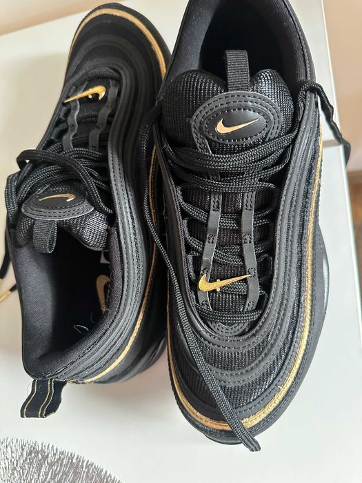 Nike Air Max 97 Black Metallic Gold Нови Оригинални 45