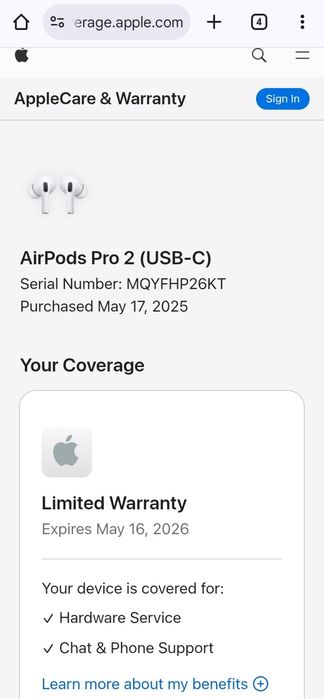 Air pods pro 2 noi, în garantie