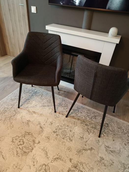Set 4 Scaune IKEA Design Modern / Fotolii Textil Gri - Impecabile