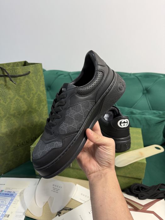 Adidasi Gucci GG piele naturala Full Box colectie noua