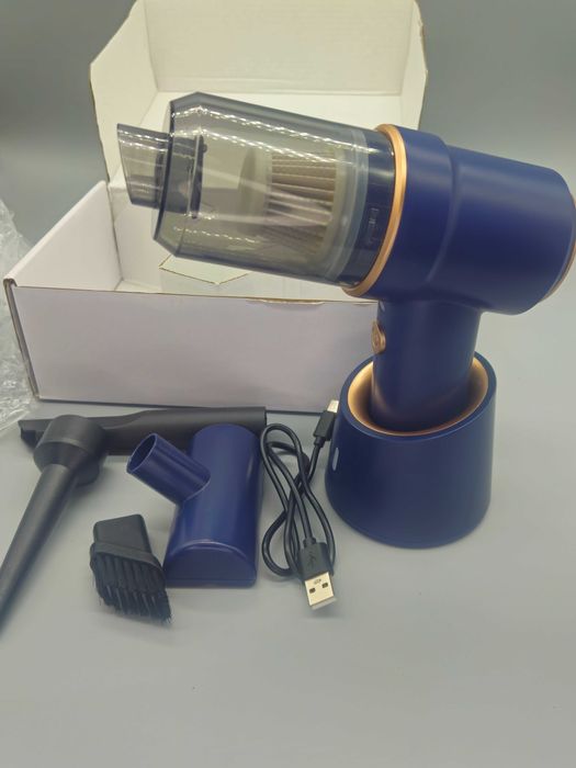 Мощна безжична мини прахосмукачка 80000Pa за автомобил и дом – USB