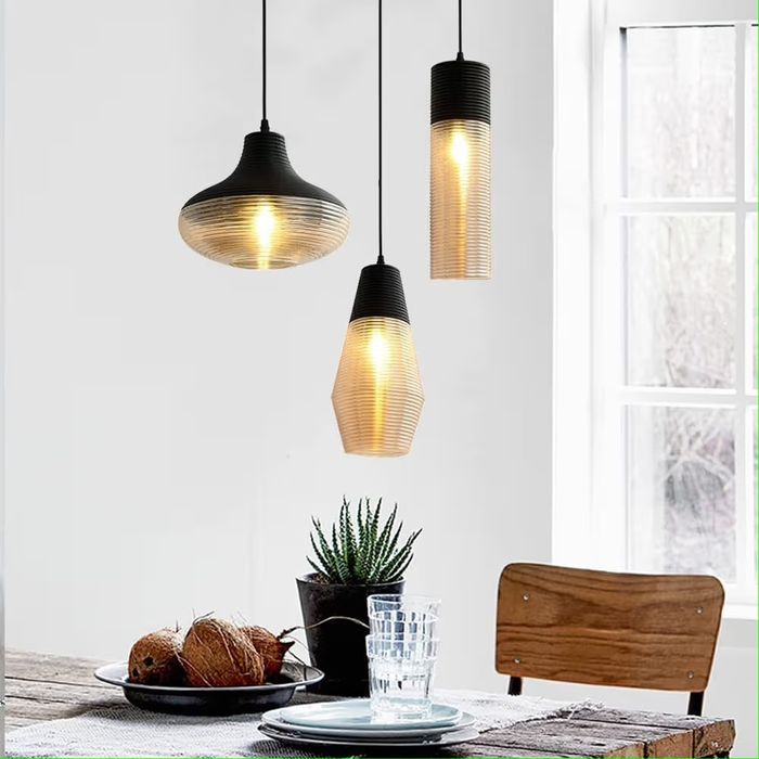 Висяща таванна лампа модерна кристална лампа с три глави индустриален