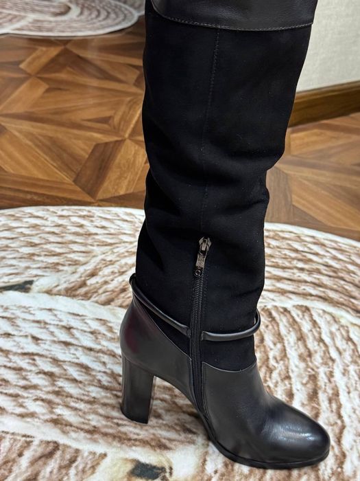 Коженные сапоги натуральные