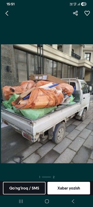 Вывоз мусор musor olib ketish xizmati changan labo isuzu hammasidan bo