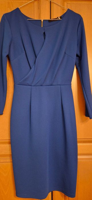 Рокля в турско синьо