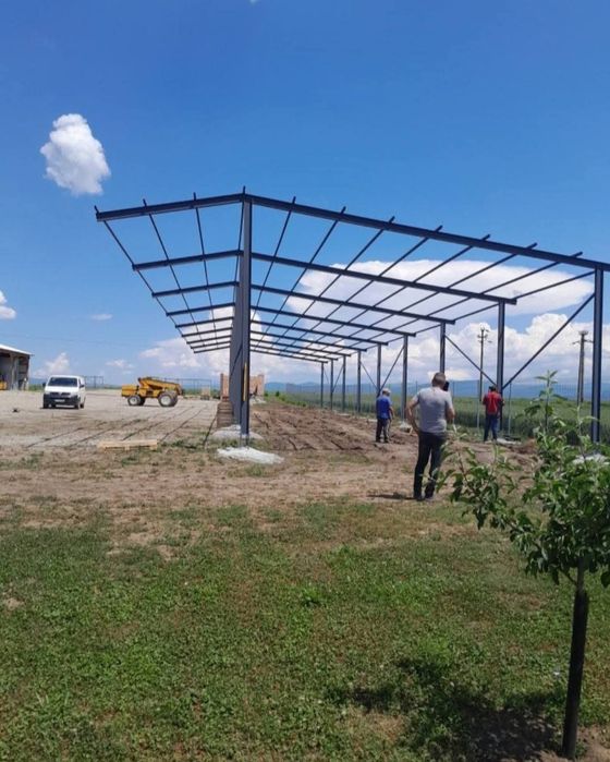 Vand hala pe structura metalica diferite dimensiuni