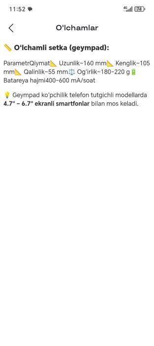 JOYSTIK pubg uyinlar uchun