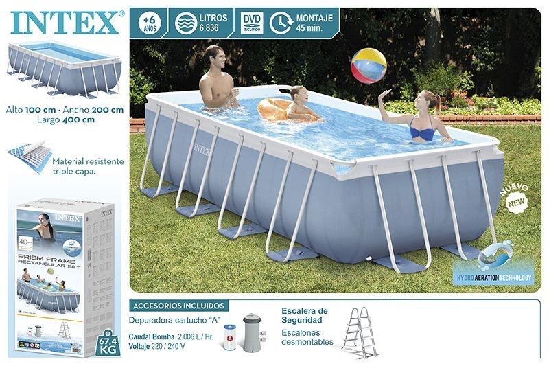 INTEX BASSEYN бассейн 4.00x 2.00x 1.00m