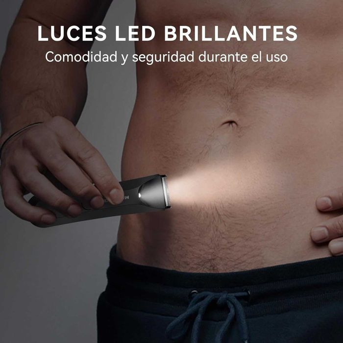 MAXGROOM Мъжки епилатор за тяло с LED светлина