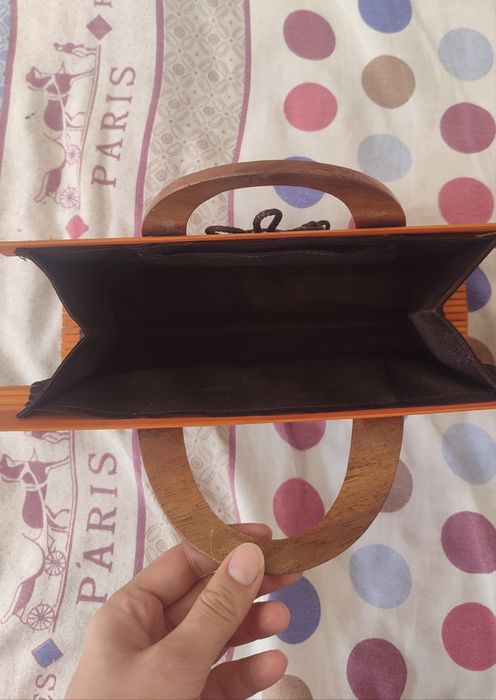 Винтажная сумка из дерева