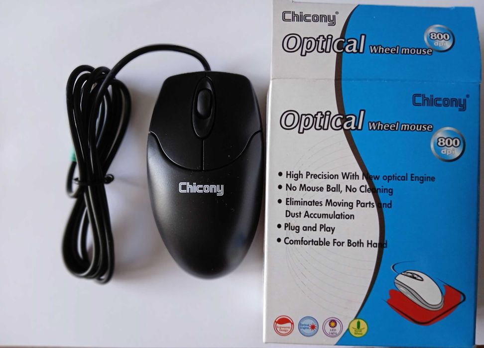 Продавам нова оптична мишка за компютър с PS/2 конектор