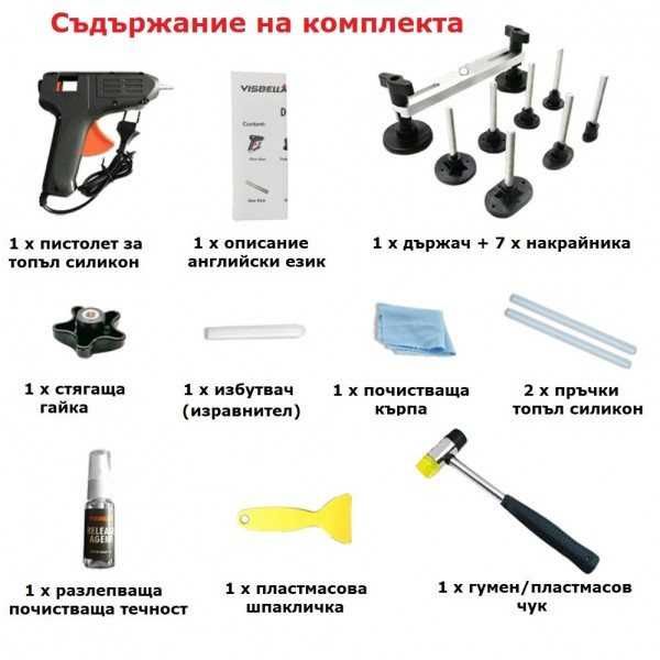 Комплект за изправяне на вдлъбнатини VISBELLA