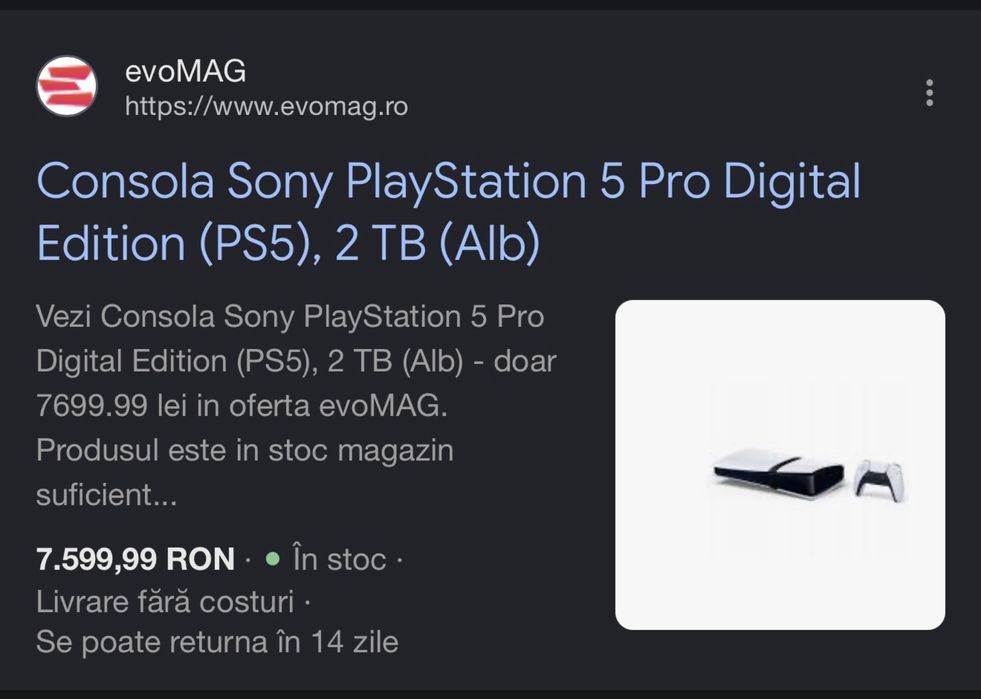 playstation 5 pro VANDUT