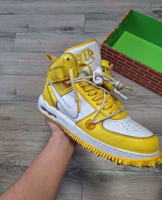 Air force 1 mid Off white Varsity Maize