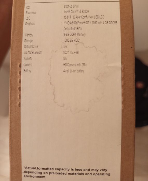 Ноутбук Intel i5-8 gen.Nvidia 1050 4гб