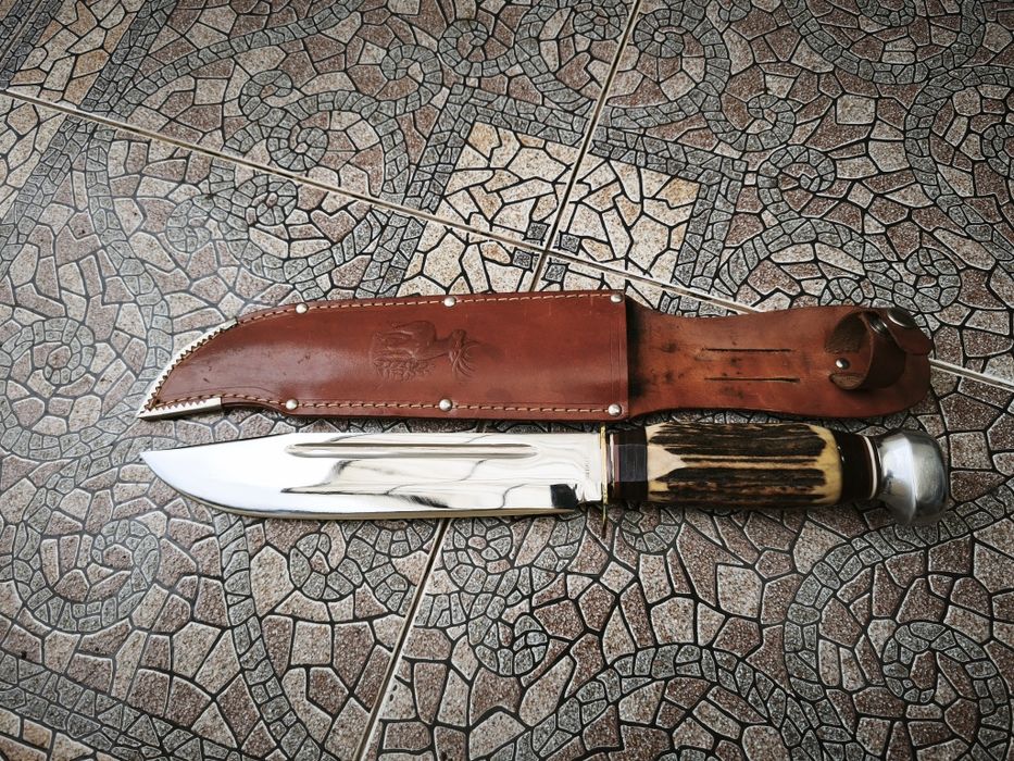 Автентичен ловен нож Solingen– Класически модел с естествен рог