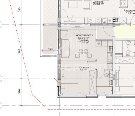 Продава се Двустаен апартамент в София, Левски - 64 кв.м за 1595 €/кв.м - Снимка #1