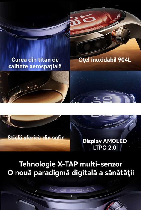 Ceas Huawei Watch 5 46mm Grey-Purple + 2 ani garantie