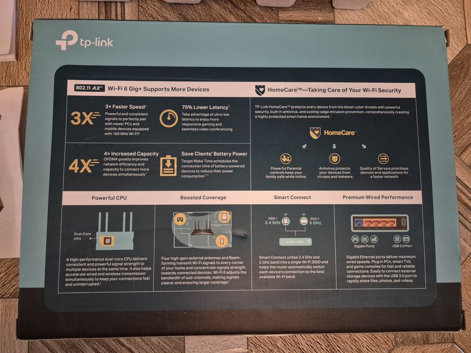 Router Wireless Gigabit TP-LINK Archer AX3000 AX50 Wi-Fi 6  in cutie