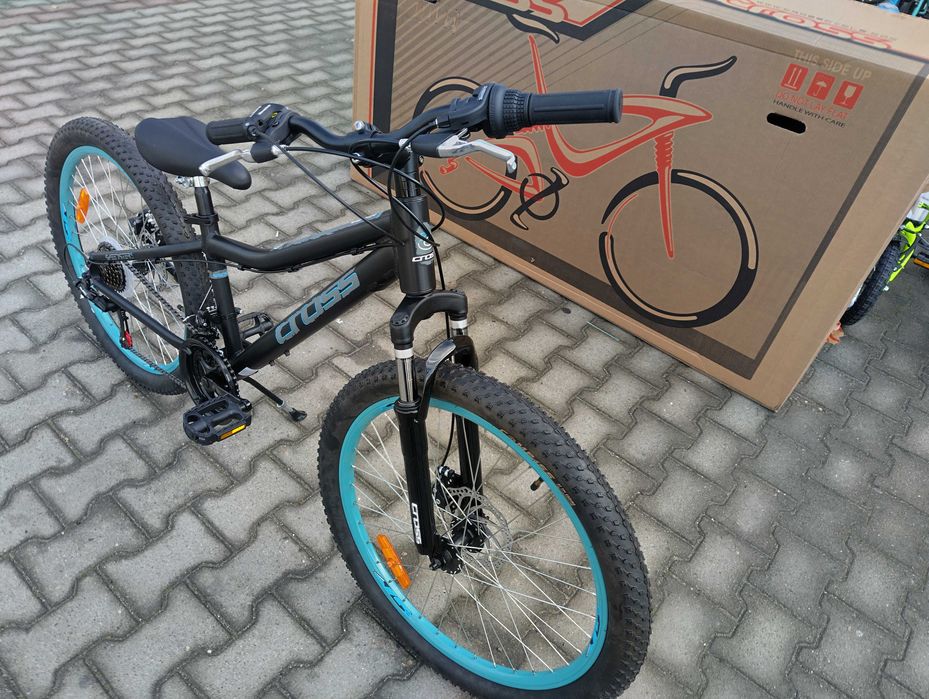 CROSS Алуминиев велосипед 24" SPEEDSTER boy 2db черен/син