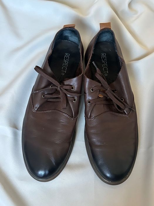 Мъжки кожени обувки RESPECT и обувки DECATHLON