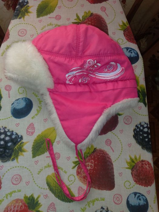 Шапка ушанка на девочку