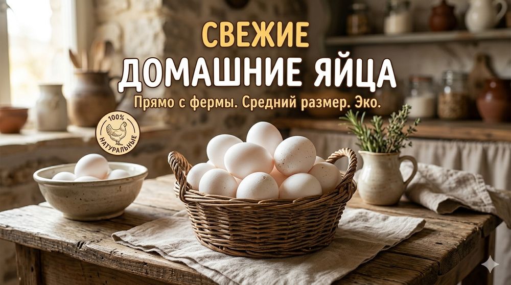 Свежее ДОМАШНЕЕ яйцо