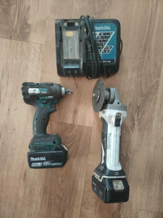 Pistol impact si flex Makita + statie de incarcare