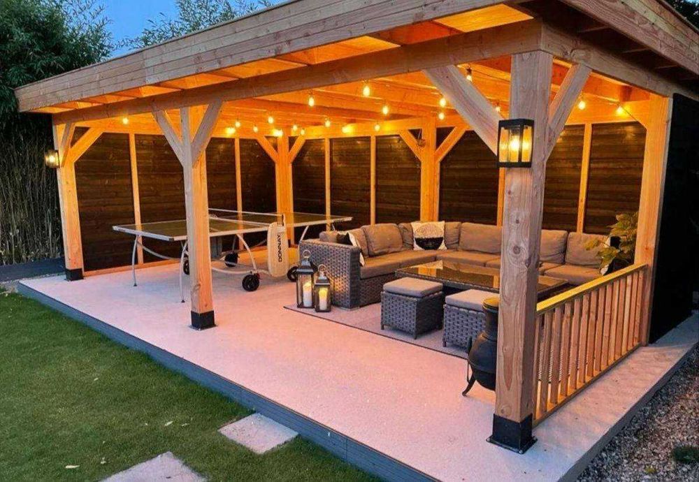 Foisoare, Terase, Cabane stil A-Frame si Case din structura de lemn