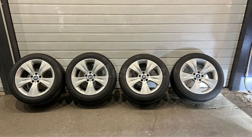 Оригинальные диски + разноразмерные шины R19 на BMW X5