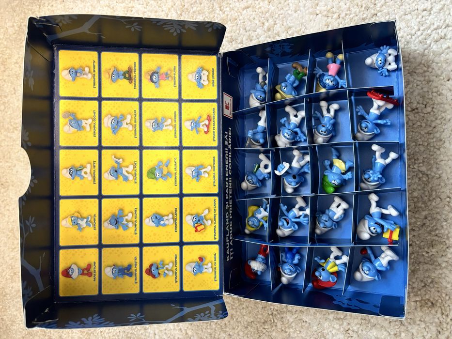Set complet de strumfi Kaufland