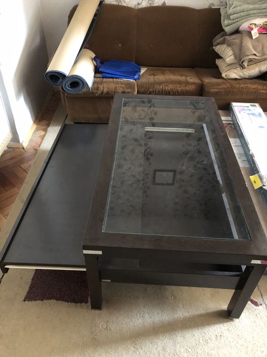 Холна масичка 1200мм*640мм със стъклен плот