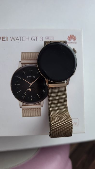 Дамски смарт часовник Huawei Watch GT 3 (42mm) Gold / Златен