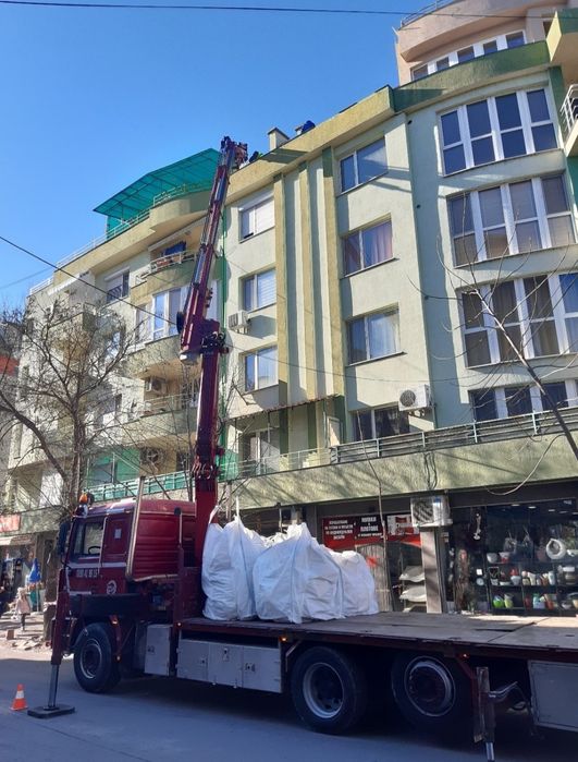 Камион с кран 21 м. Пазарджик. Транспортни услуги.Автокран