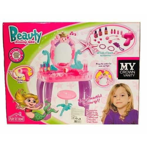 Детска тоалетка с аксесоари и стол