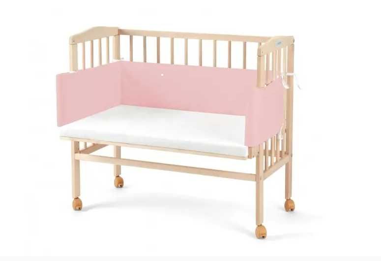 Дървено Детско Легло 2в1 Next to Me с Матрак C77 - Цвят Натурален