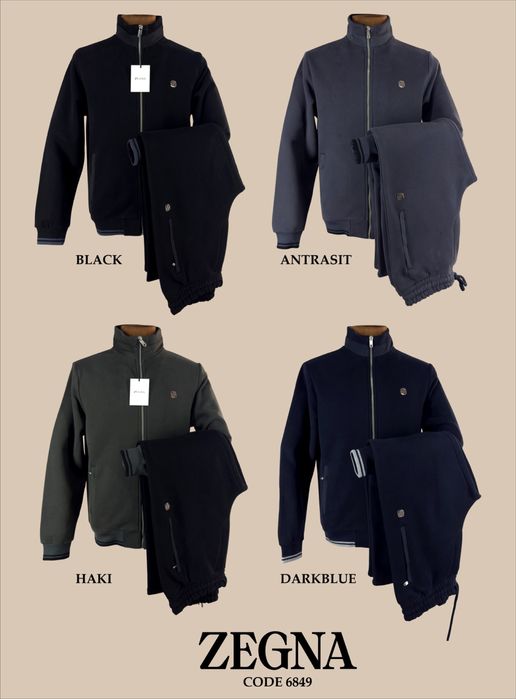 Мужской зимний спортивный костюм материал кашемир