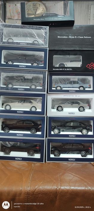 Колекционерски модели на Мерцедес  1:18 цена за всички 13 броя 3300лв