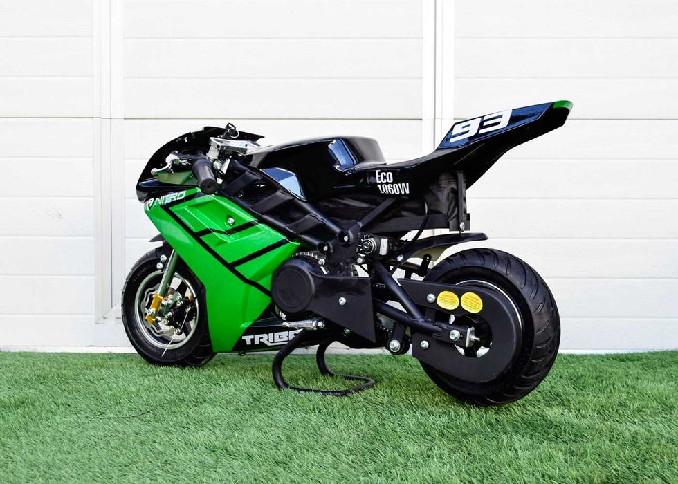 Motocicleta electrica pentru copii NITRO Eco Tribo 1060W 36V #Green