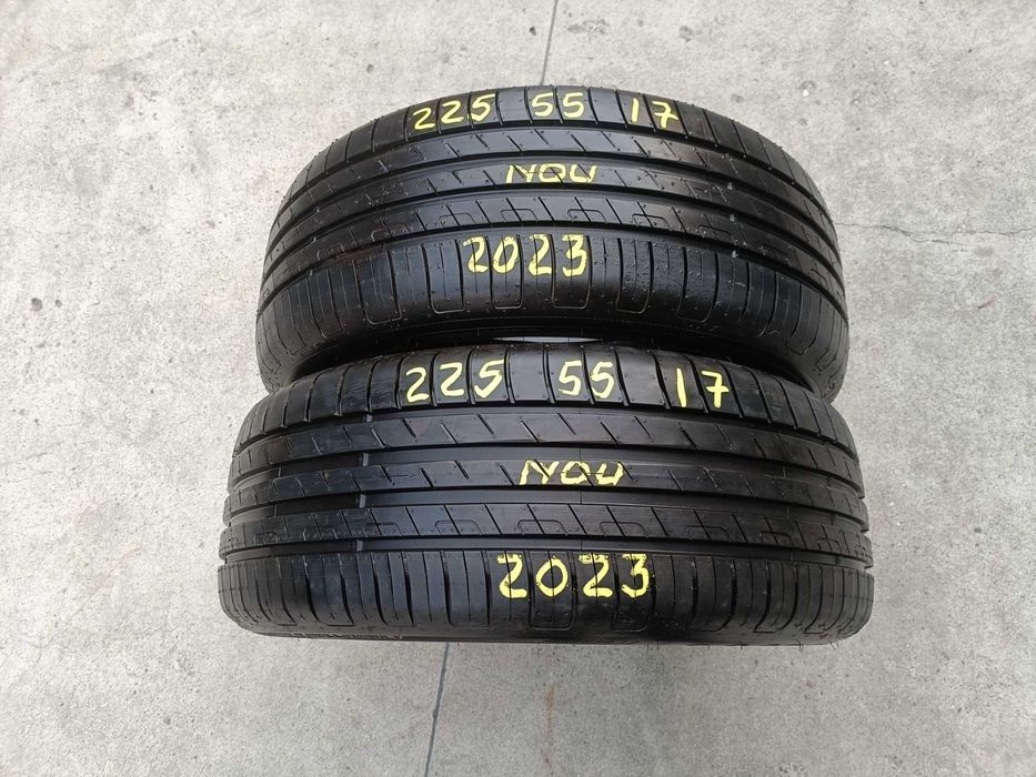 Doua anvelope noi de vara 225 55 17 goodyear efficirent grip dot 2023