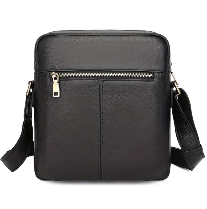 Мъжка луксозна кожена чанта Montreal*/Черна естест. кожа -10%Промоция!