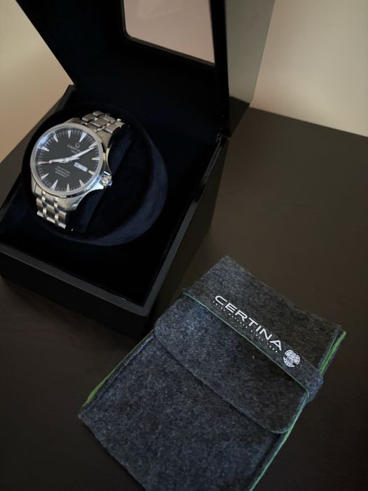 Чисто нов! Certina ds action day-date powermatic 80 , часовник