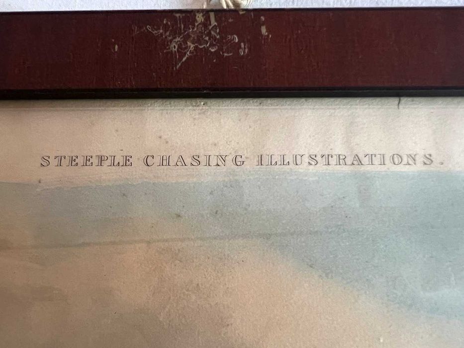 Gravura de Charles Hunt dupa pictura de Henry Alken, "Primul obstacol"