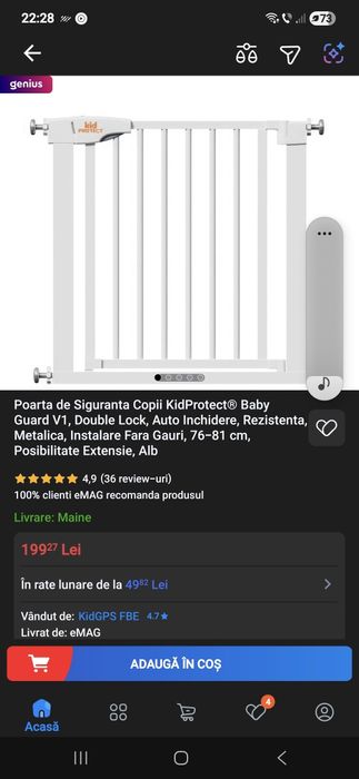 Poarta de siguranta copii