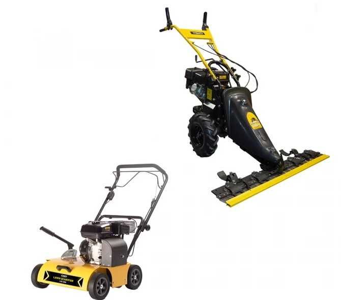 Самоходна палцова косачка  Бензинов аератор вертикулатор за трева