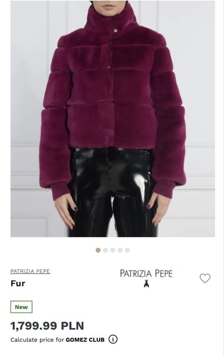 PATRIZIA PEPE Оригинално Палто, купено за  420€,  продава се на Топ Цена от 169€,  Ново
