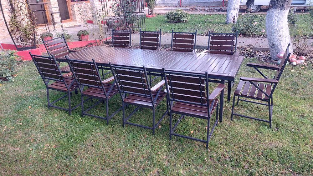 Set masa cu 10 scaune