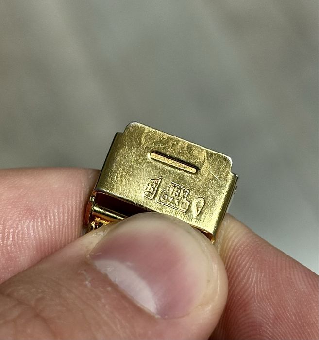 Ceas Vintage Omega Antimagnetic – Placat Aur 18K, Brățară Mesh, Mecanism Complet